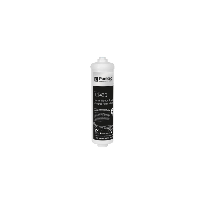 Inline Triple Action Cartridge, 10 Inch, 1/4 Qc Tube