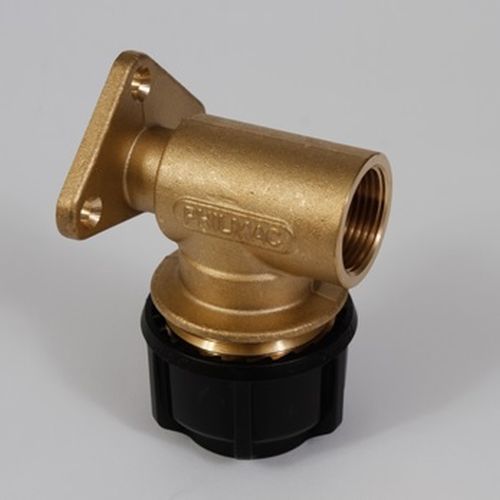 ELBOW Wall Plate 3G Metric 25x3/4" FI BSP BR