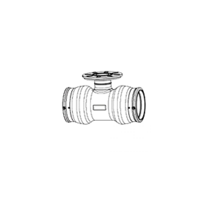 Full Faced Flanged Tee C/W 3"/4" Table D S316 Backing Ring 225-225-90