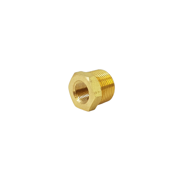 Brass Reducing Bush, 1/2 M X 1/4 F