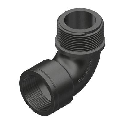 Poly Threaded Elbow 90Deg Pp 1/2"-1/2" 15mm