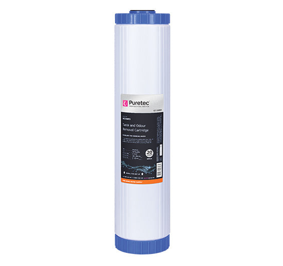 Granular Carbon Large Dia 4.5" Cartridge, 20", 20Um