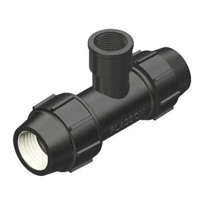 Plasson Tee Metric - Female Threaded Offtake 25-3/4"-25 ( 25X 20 Fi)
