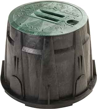 10" Round VB Valve Box with Green Lid