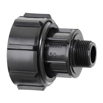 Barrel Union Adaptor M-Threaded Metric 25-1/2"