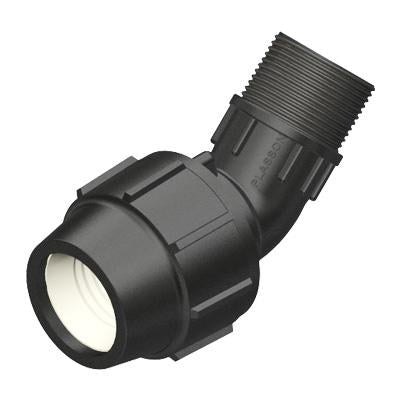 45Deg Elbow Male Metric 20-1/2"