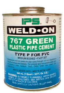 Weld On Type P Cement - 237Ml (Green)