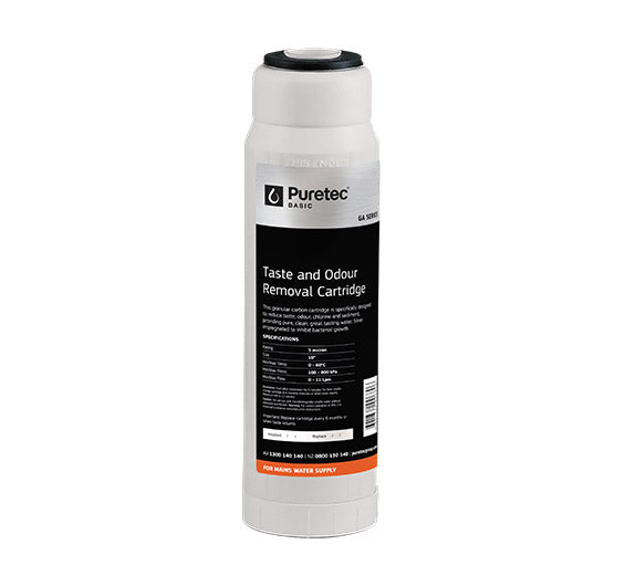Granular Carbon Standard Dia 2.5" Cartridge, 10", 5Um