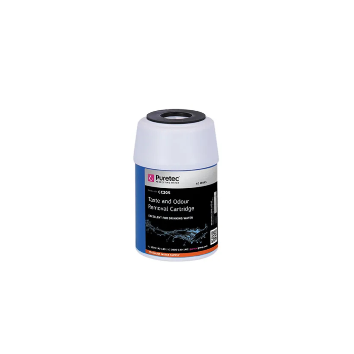 Granular Carbon Standard Dia 2.5" Cartridge, 5", 20Um