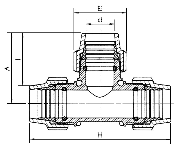 Plasson Equal Tee 40mm