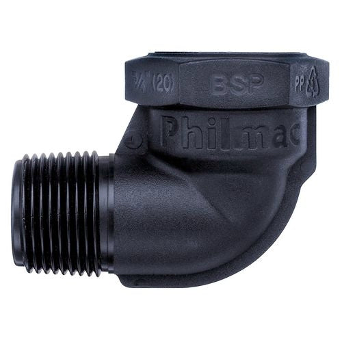 Poly Elbow M X F Bsp 1" - Male Female 25mm