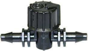 Vari Flow Valve - Black 4.5mm Barb x Barb