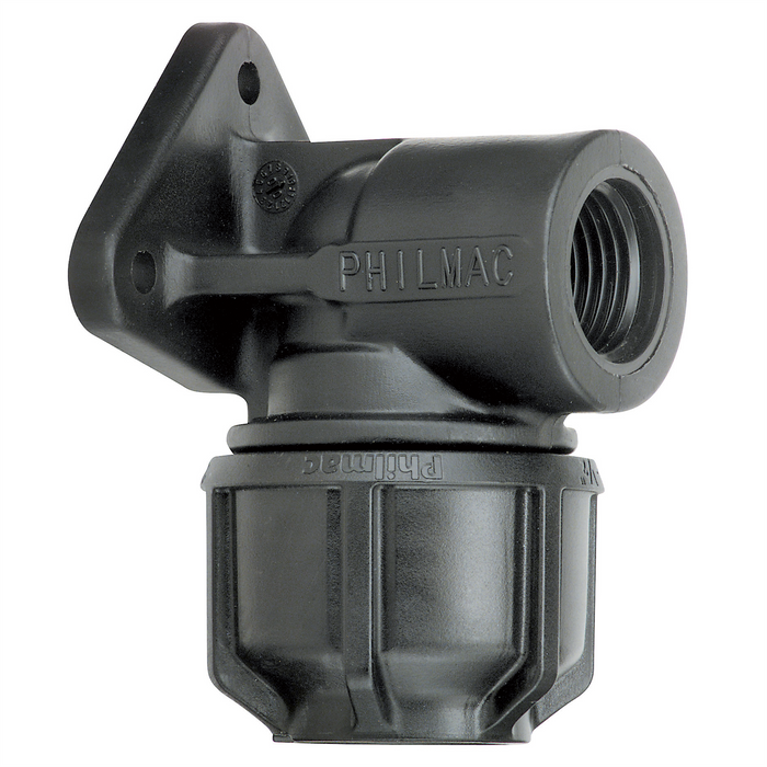 ELBOW Wall Plate 3G Metric 25x1/2" FI BSP