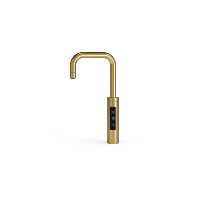 Puretec Sparkling, Chilled And Filtered Water Undersink System, Including Sparq Smart Tap - Brushed Gold & Gas Bottle