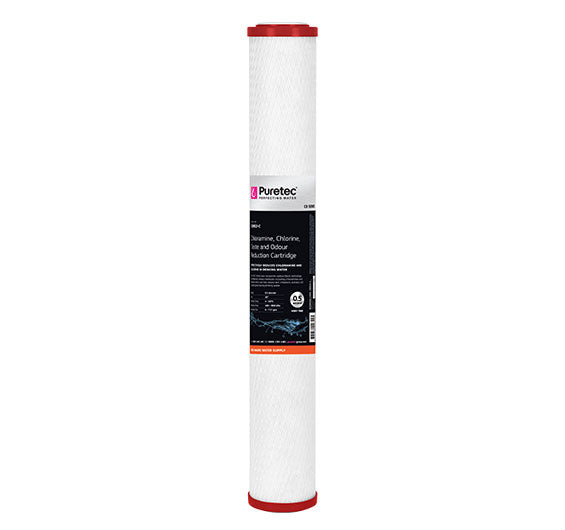 Carbon Block Cartridge, 20 Inch, 0.5Um , Chloramine Reduction