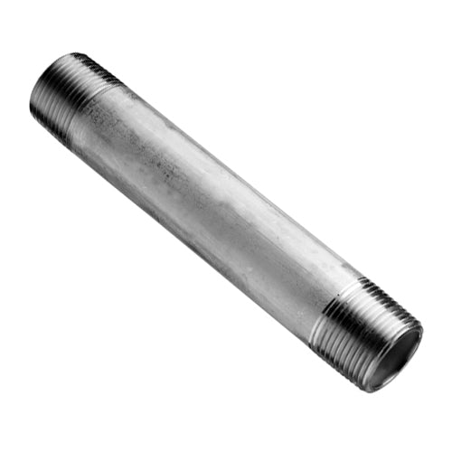 Threaded SS Pipe Sch40 600mm x 80mm BSP Male