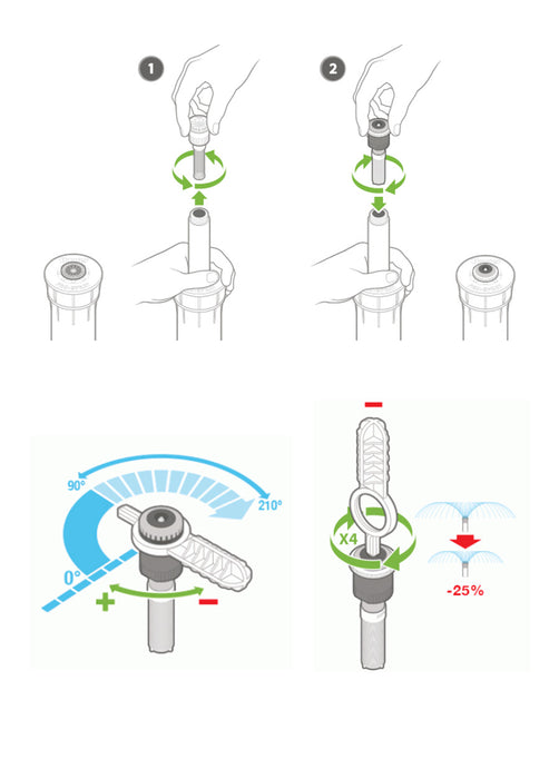Hunter MP Rotator Adjustment Tool – Arc & Radius Nozzles