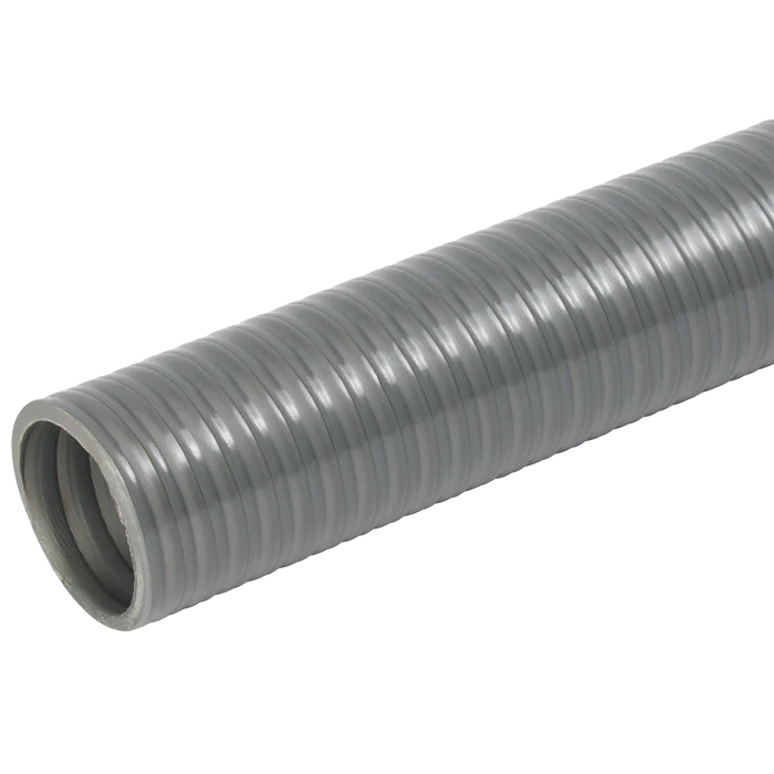 Grey PVC Suction Hose - 32mm I.D. x 1m