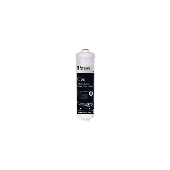 Inline Carbon Cartridge, 10 Inch, 1/4 Qc Tube - PT-IL142Q