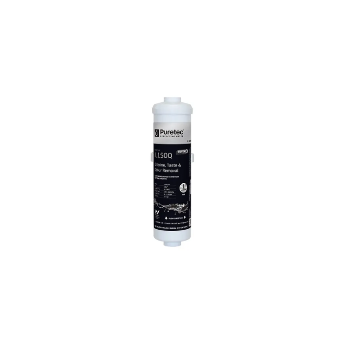 Inline Silver Carbon Replacement Cartridge, 1/4 Qc Tube, Suits X4 - PT-IL150Q