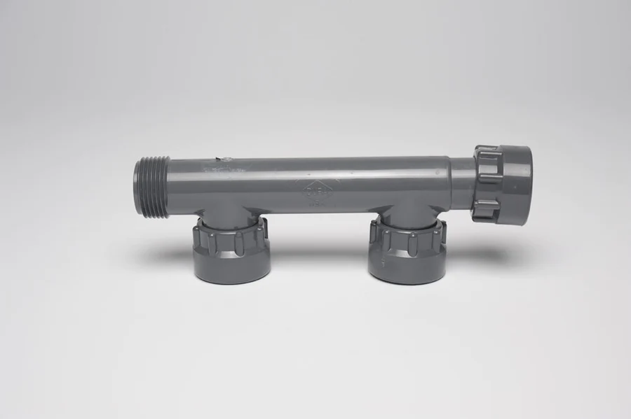 Dura 2 Port Manifold (With Nipples, Tee & Elbow)