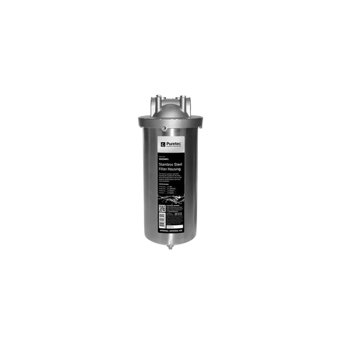 Stainless Steel Housing Maxi Plus, 10Inch 1 Inch Conn - PT-SS25MP1