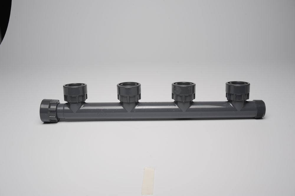 Dura 4 Port Manifold (With Nipples, 3 Port + Elbow)