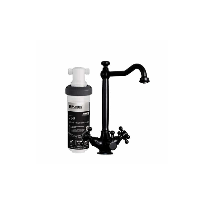 Quicktwist System With Bl3 Heritage Black Mixer Tap - PT-Z1-BL3