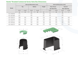 380 X 540 RCT X 175H VALVE BOX W/LID BLACK/GREEN