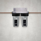Twin 10" Large Dia Housing 25Mm Conn + Filters For Mains Water - PT-WU10-25M