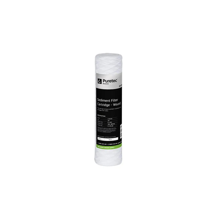 Wound Standard Dia 2.5" Cartridge, 20 Inch, 5Um