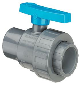 VALVE SINGLE UNION F-THREADED PVC 1"