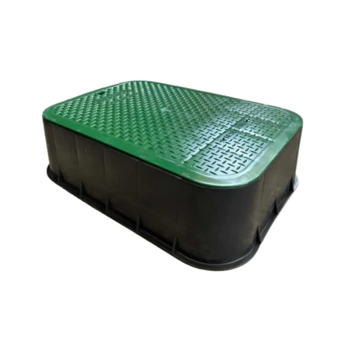 Standard Rectangular Pvb Valve Box With Green Lid
