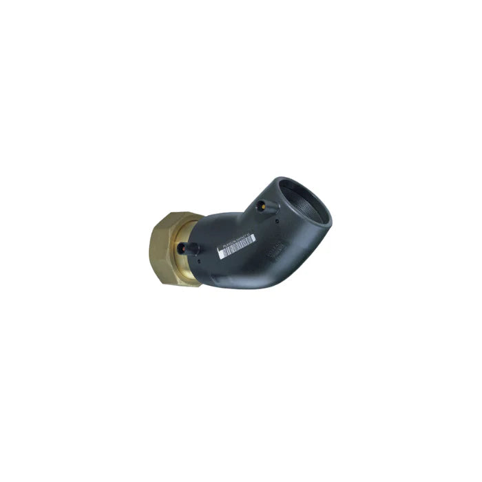 EF Female Elbow 45 Deg Free Nut Transition 32mm x 1" (25mm) BSP-F Brass