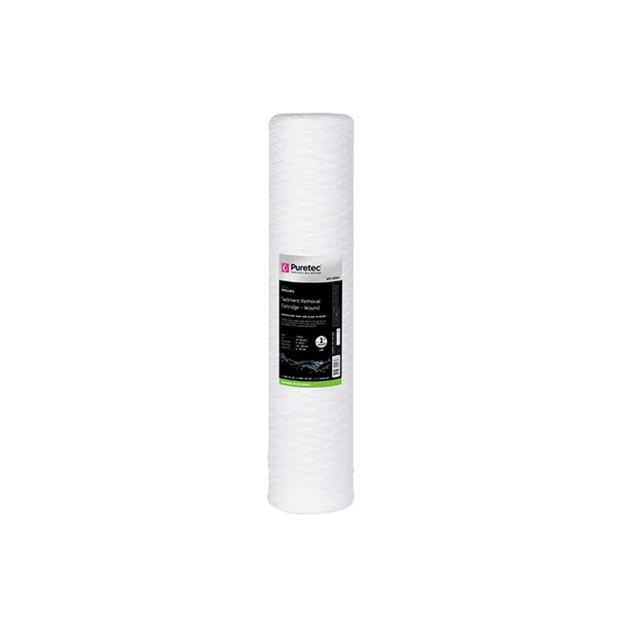 Wound Standard Dia 2.5" Cartridge, 20 Inch, 1Um