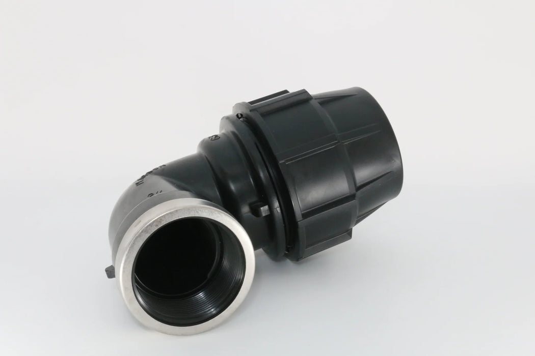 Metric Mine Female Elbow 90 Deg 63mm x 1-1/2" (40mm) BSP-F