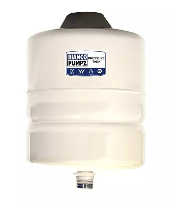 BIA-BPT-8 - Bianco Pressure Tank 8 Litre Vertical Almond  4 Bar Pre-Charge