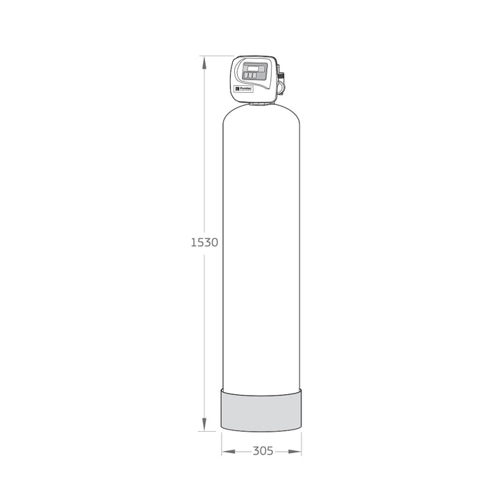 Sediment Filtration System, Auto Backwash, Service Flow 70 - 100 Lpm