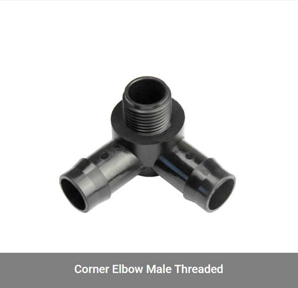 Antelco - Corner Elbow 19mm x 1/2' BSPM