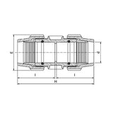 Plasson Straight Coupling 32mm