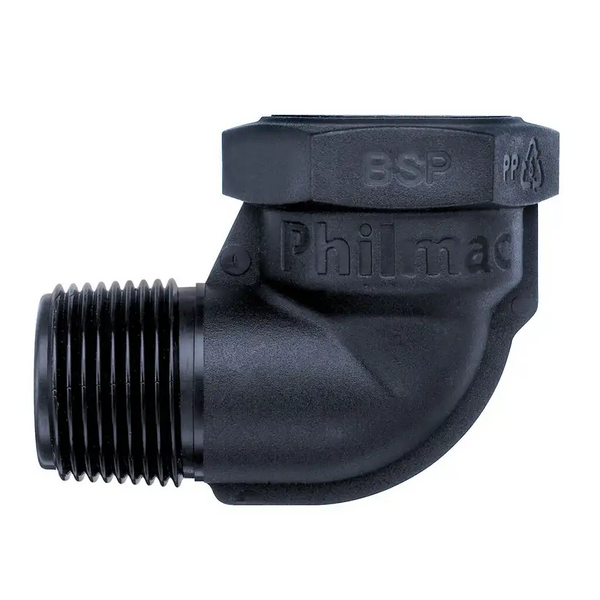 Poly Elbow Mxf Bsp 1-1/2" (40mm)