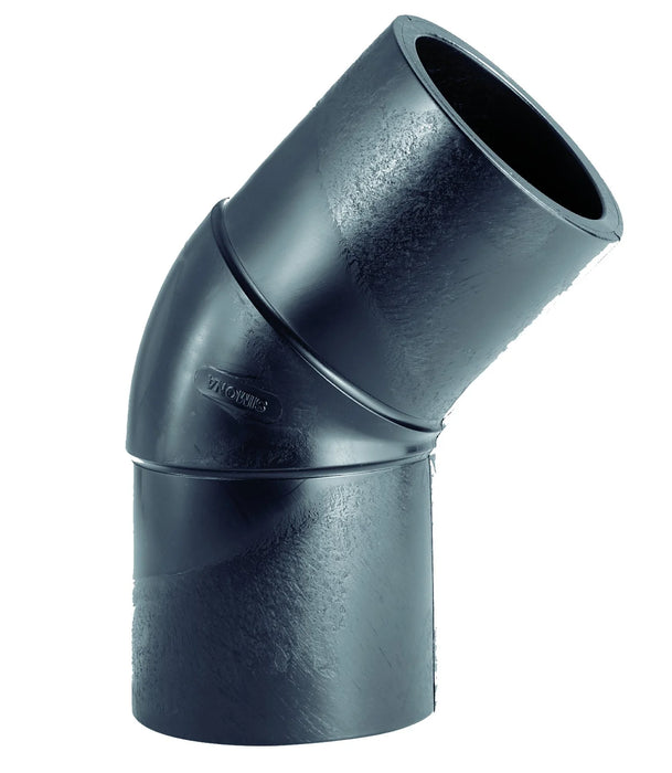 Elbow 45Deg Injected Long Spigot Pe100 Sdr11 200