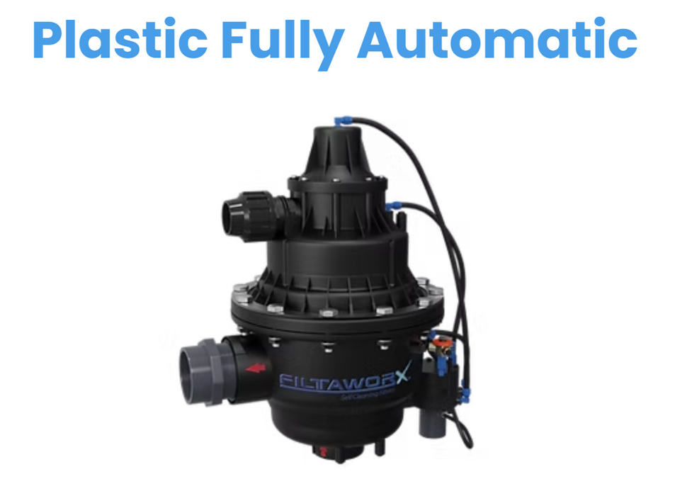 Filtaworx 2" Fully Automatic Self-Cleaning Screen Filter with Electric Controller & Pressure Sustaining Valve