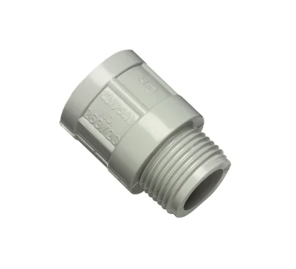 Clipsal Adaptor Conduit Plain / Screw 20mm Grey - 263/20-Gy
