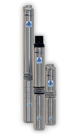4" FPS 4400 High Capacity Submersible Pump FPS-1A-09TS - 0.37KW - 1.5 m3/h - 25 LPM - 1PH  - 2 Wire