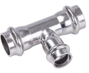 Stainless Steel Press Reducing Tee T35*(28)*35 V 316L Water