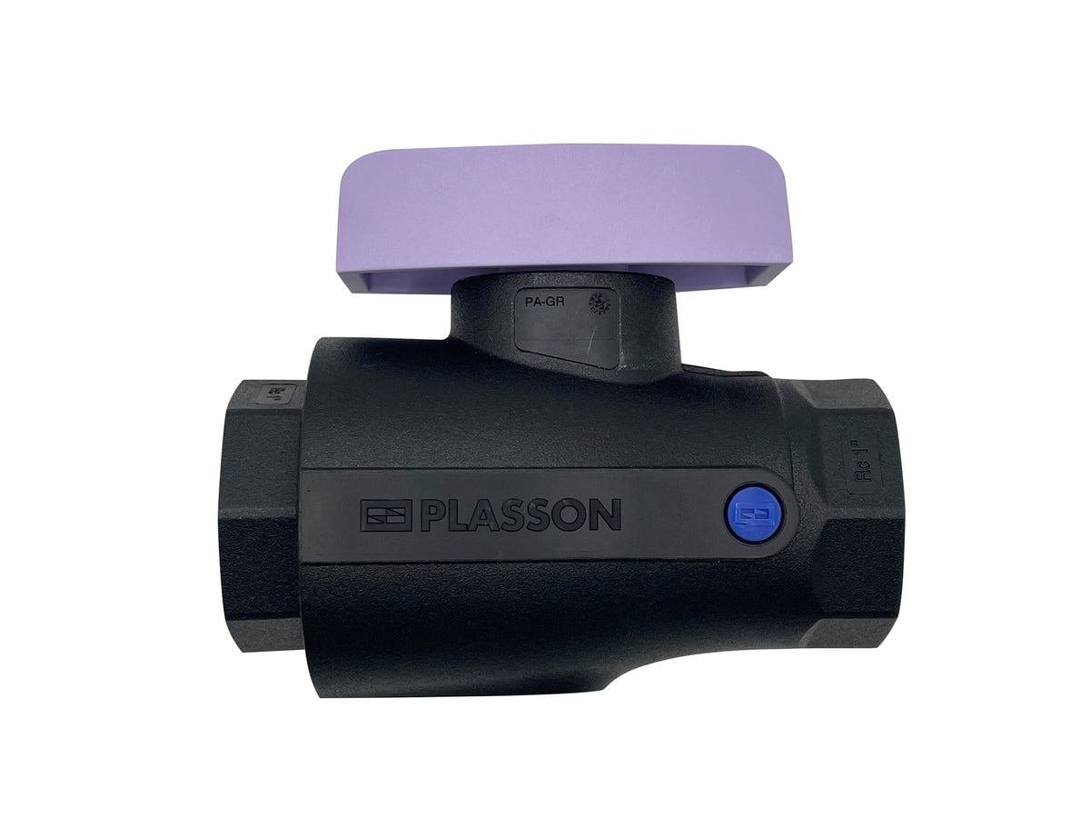 Valve Ball Pa-Gr Rc 1.1/4" Without Drain With Short Lilac Handle