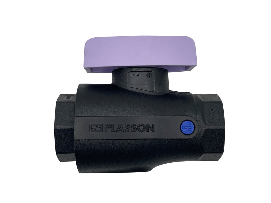 Valve Ball Pa-Gr Rc 1.1/4" Without Drain With Short Lilac Handle