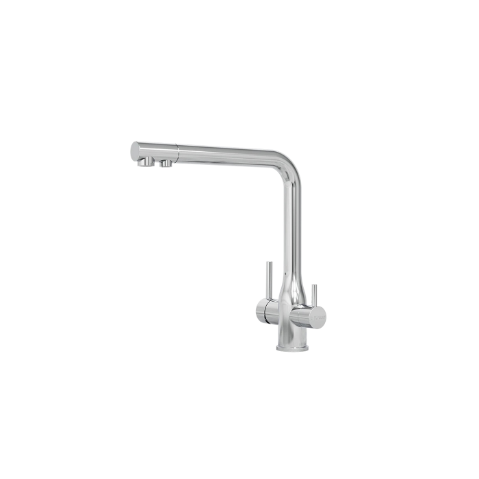 Tripla Elite 3-In-1 Straight Mixer Tap - Chromed Stainless Steel