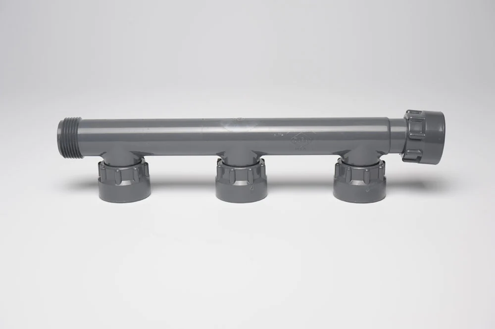 Dura 3 Port Manifold (With Nipples, 2 Port + Elbow)
